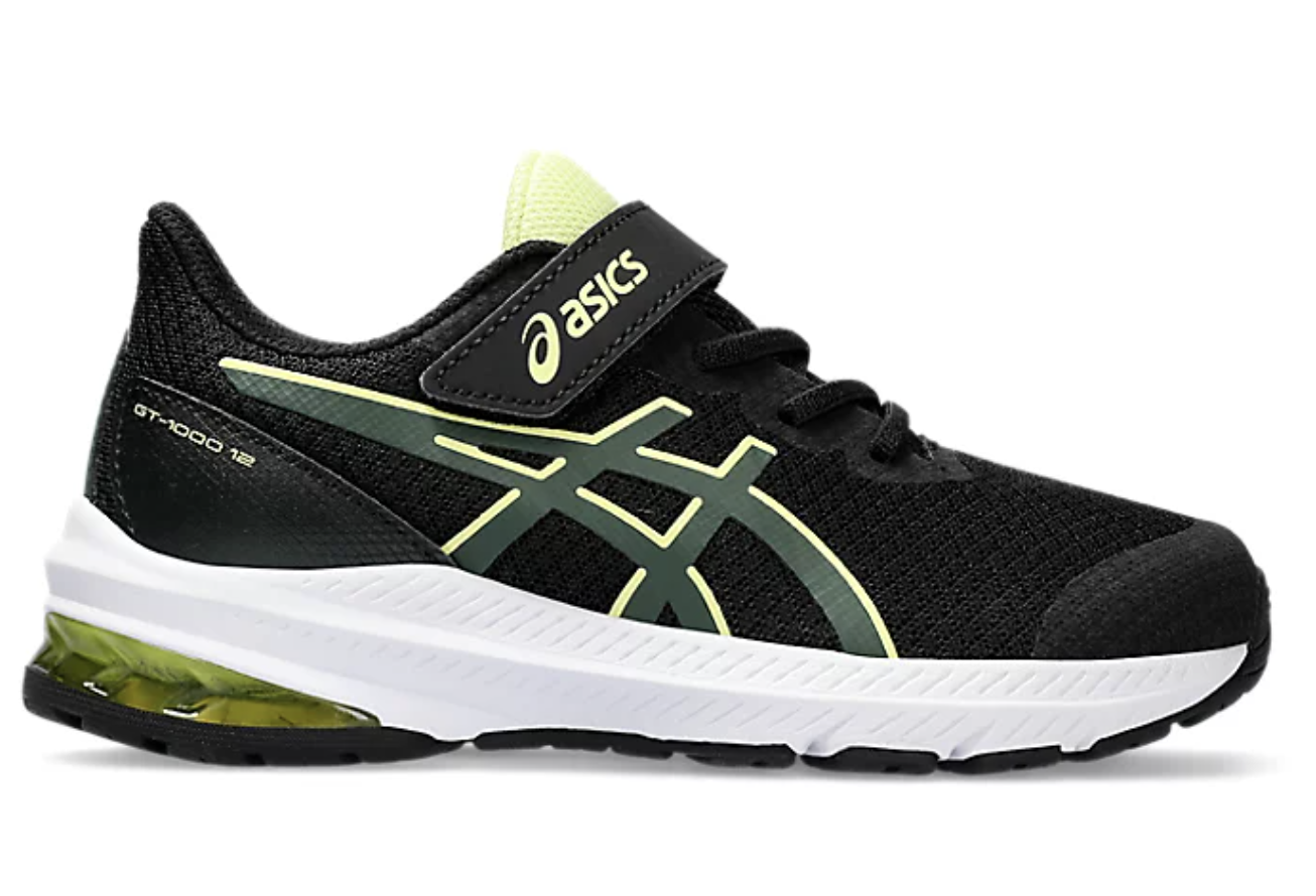Asics GT 1000 12 PS Kids Black Rain Forest